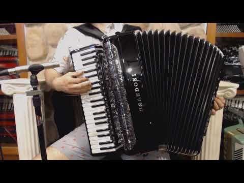 NEW Black Brandoni 148C Infinity Piano Accordion LMMH 41 120 image 4