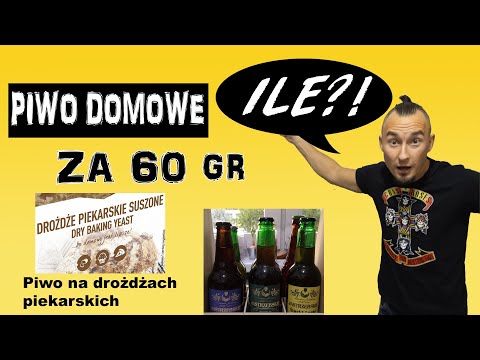 Warzenie piwa domowego na drożdżach piekarskich. Piwo domowe za 60 gr
