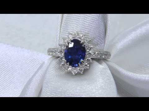 sapphire diamond ring ceylon 3021 video