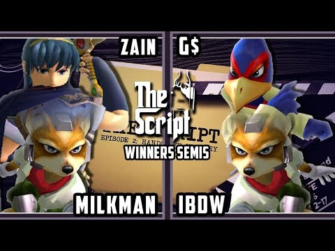 The Script 2 - Zain & MilkMan Vs. G$ & iBDW - Smash Melee Winners Semis