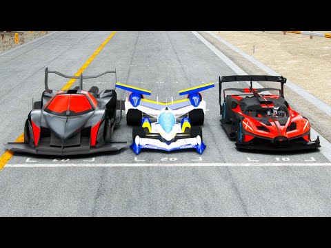 Bugatti Bolide GTR vs Cyber Formula Asurada vs Aston Martin Black Nightmare - Special Stage Route X