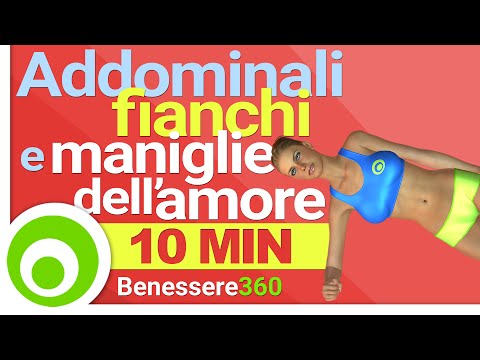 Addominali, Fianchi e Maniglie dell'Amore: 10 Minuti di Esercizi