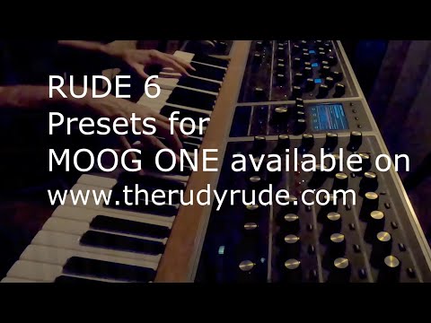 Moog One presets RUDE 6