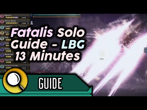 How to Solo Fatalis with LBG in 13 Minutes (no smoke spam, no heroics) | MHW Iceborne