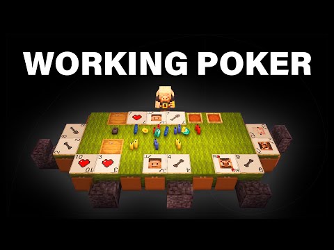 Working Poker in Minecraft Tutorial [Easy] (and Blackjack)