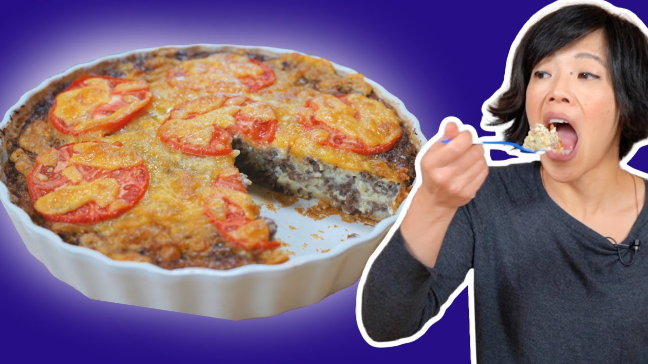 IMPOSSIBLE Cheeseburger Pie Makes Its Own CRUST