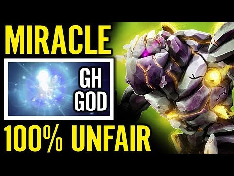 Top 2 MMR of EU to Collab MIRACLE x GH.GOD 100% Unfair Dota 2 Pro Gameplay