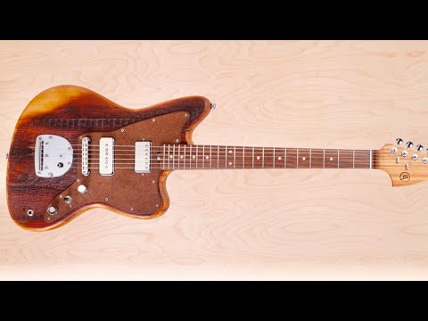 Strack Guitars Jazzmaster  Rustic Reclaimed Pine Douglas Fir handmade custom image 9