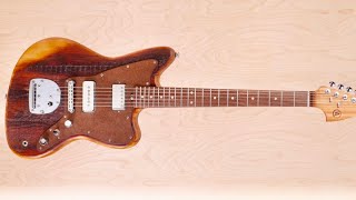 Video thumbnail for Jazzmaster Style Guitar - Reclaimed Wood -Full Build- Timelapse by Strack Woodworking