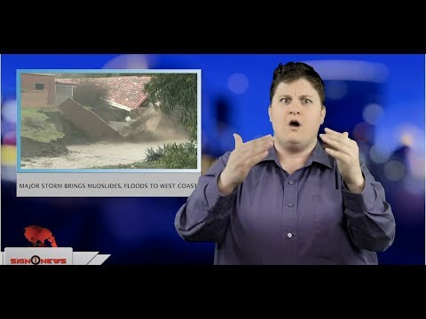 Major storm brings mudslides, floods to west coast (ASL - 2.15.19)