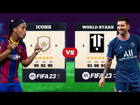 ICONS vs WORLD XI IN FIFA 23