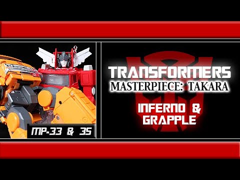 TFNation 2017/18: Transformers - "Masterpiece [Takara]" MP-33 Inferno & MP-35 Grapple Review
