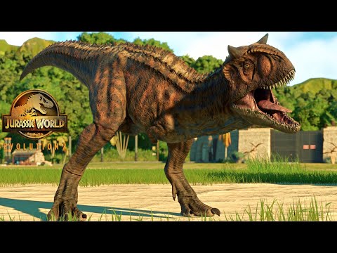 CARNOTAURUS vs ALLOSAURUS & Velociraptor Dinosaurus Fight! Jurassic World Evolution2