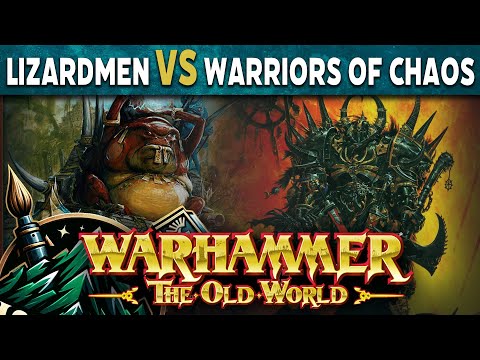 Lizardmen vs Warriors of Chaos Warhammer The Old World Live Battle Report