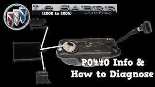 P0440 EVAP System Leak Info/Diagnosis (00-05) Buick LeSabre