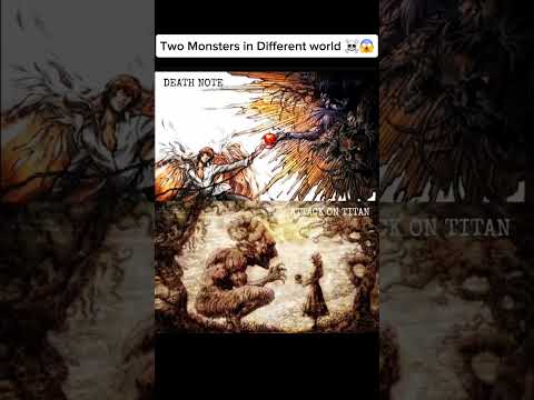 Two GOAT in different world ☠️😱 | #aot #eren #mikasa #deathnote #light #fypシ゚viral #animeedit