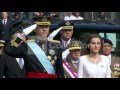 SPAIN:NEW KING AND HIS FAMILY ARRIVE AT PARLIAMENT