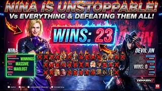 Download lagu THEY ALL QUIT! 👑 My Nina Williams Went 23-0 Against The Entire Roster! mp3