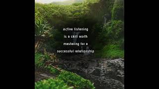 Active listening is a skill worth mastering for a |Meaningful quotes| life quotes| listen to other|