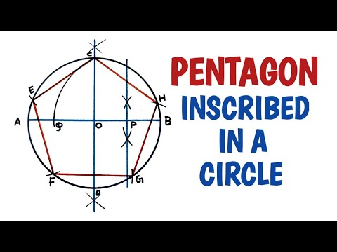 How to draw a regular Pentagon inscribed in a circle