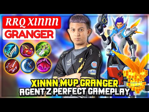 Xinnn MVP Granger, Agent Z Perfect Gameplay [ RRQ Xin Granger ] Mobile Legends