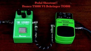 Video thumbnail for Pedal Shootout!! Ibanez TS808 Tube Screamer VS Behringer Vintage Tube Overdrive TO800 by Cryptic Mask Guitar