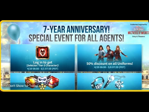 7th year anniversary special . Tier3 selector/ Marvel Future Fight