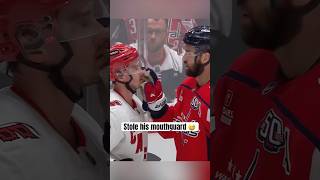 Tom Wilson took Sebastian Aho's mouthguard 😅