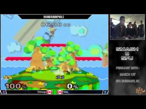 Smash @ SFU - Shmugs (Fox, Falcon) vs. Sion (Falco) - Melee Pools