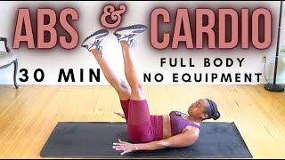 30 MIN CARDIO ABS HIIT WORKOUT |  BEGINNER | NO EQUIPMENT | #explore #fitness #fyp