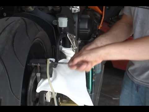 How to Install Spiegler Stainless Steel Brake Lines - Part 2 from SportbikeTrackGear.com