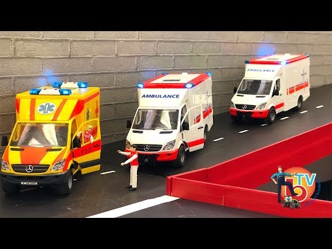 RC AMBULANCE RESCUE MISSION! Rc MODEL Truck Mercedes BRUDER Toys