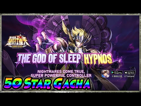50 STAR GACHA HYPNOS "GOD OF SLEEP" + Test MYU & LYRA - Saint Seiya: Awakening