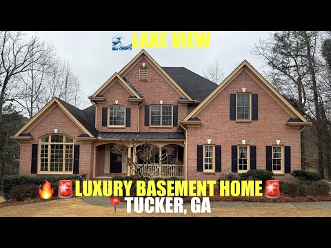 🔥🌊 Wake Up to Lake Views! 💦🚨 Luxury Home w/ FULL Finished Basement 👀🏡 | Tucker, GA $744,900