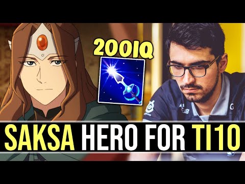 when SAKSA having a perfect game on his MIRANA - HERO for TI10 Qualif DOTA 2