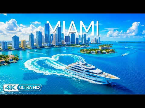 [4K] Miami 🇺🇸 Scenic Coastline, Luxury Cruise & Vibrant City Views