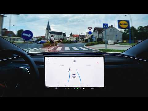 Tesla Autopilot vs 1,000-Year-Old European Town