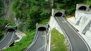 &quot;Passo San Boldo&quot; world&#39;s most dangerous &amp; scenic route 7 hairpin turn road, ITALY | mtb | shockwave