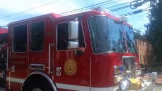 preview picture of video 'Essex Fells Fire Department in the Roseland Fire Department 100th Anniversary Parade ~ Sept. 7, 2013'