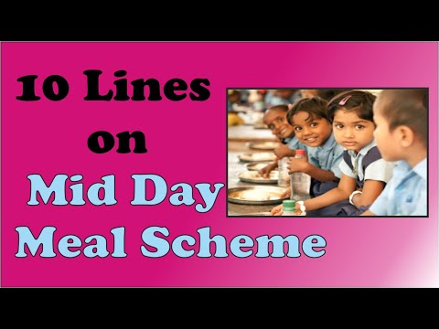 10 Lines on Mid Day Meal Scheme in English