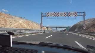 preview picture of video 'Autocesta A1, kierunek Zagrzeb, odcinek Maslenica - Tunel Celinka, Chorwacja'