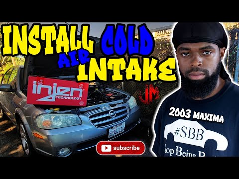 How to install injen cold air intake 2002-2003 nissan maxima 5th gen 5th gen