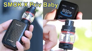 X Priv Baby Kit by Smok | 2300mAh | 80w | Best Color Full Screen Vape Kit Ever | Elegomall.com