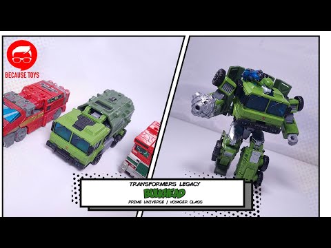 Transformers Legacy Prime Universe Bulkhead Unboxing and Transformation