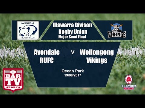 2017 IDRU Major Semi Final Full Match Replay - Avondale Vs Wollongong Vikings