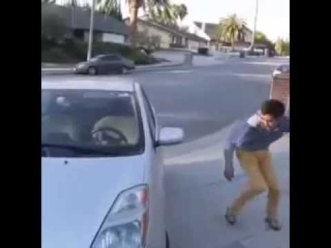 Funny car videos - Magic: Get in the car without opening the door