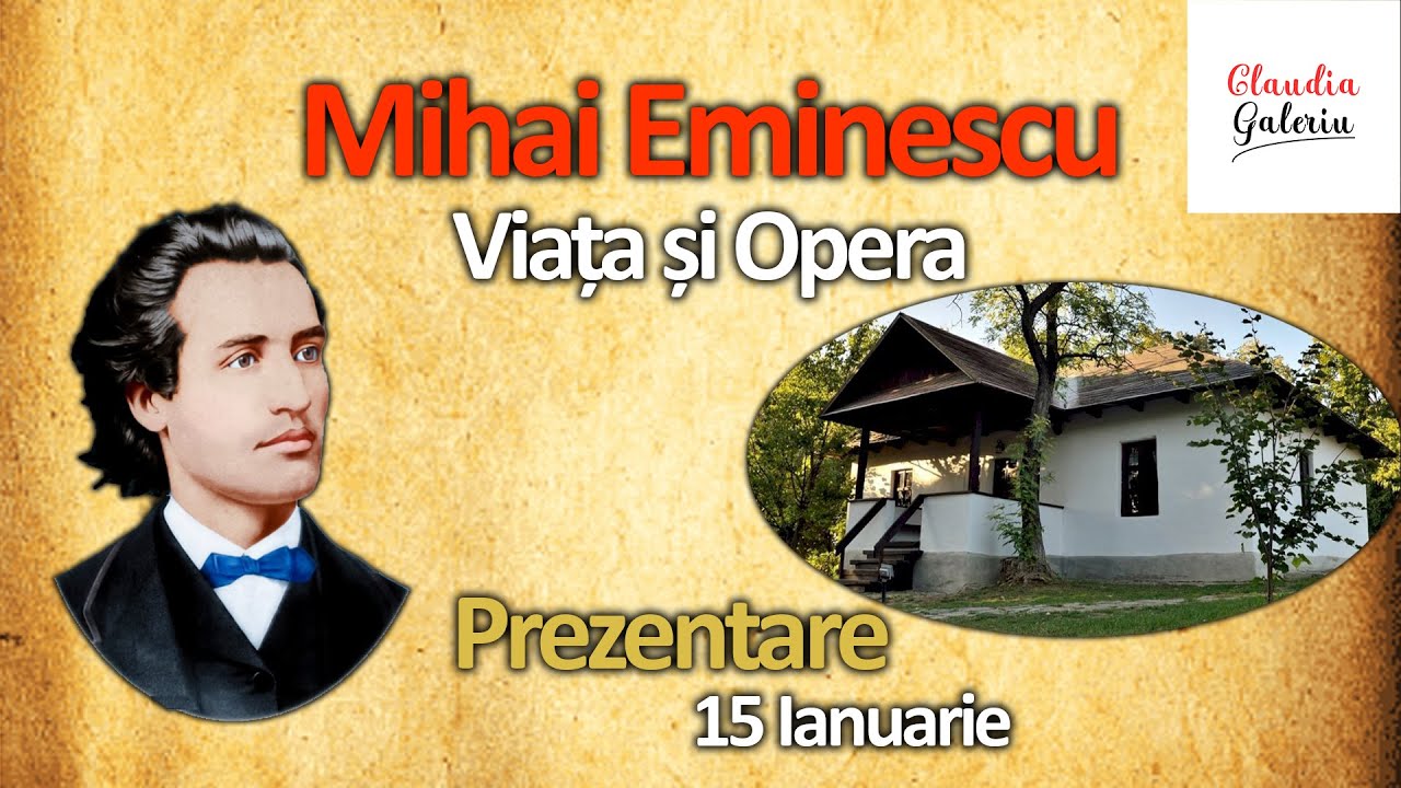 Mihai Eminescu Prezentare | 15 Ianuarie | Via?a lui Mihai Eminescu | Ziua Culturii Nationale