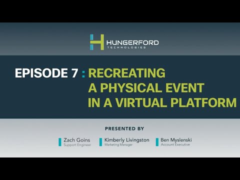 Webex Wednesdays @1 - Episode 7: Recreating a Physical Event in a Virtual Platform