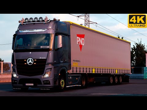 [G29] ETS2 (4K 60FPS) | MERCEDES ACTROS MP4 1858 | ALBACETE 🇪🇸 - SEVILLA 🇪🇸 | NIGHT DRIVE