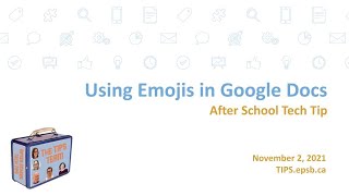Using Emojis in Google Docs